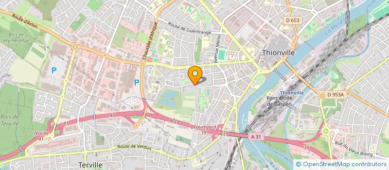 localisation de l'entreprise MONSIEUR QUENTIN BOTZ  THIONVILLE