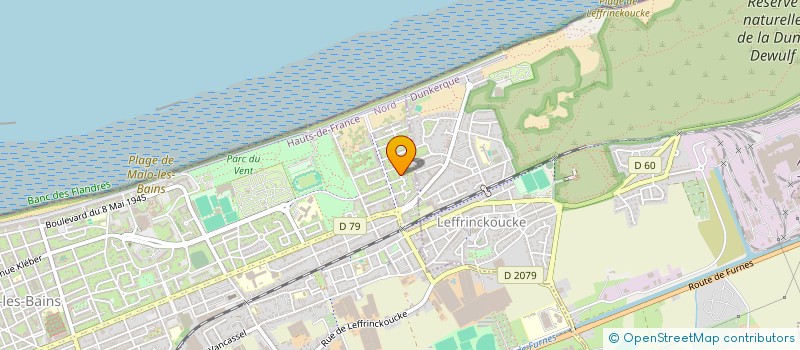 localisation de l'entreprise MONSIEUR QUENTIN BOULANGER à DUNKERQUE