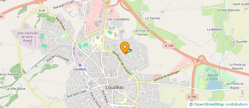 localisation de l'entreprise MONSIEUR QUENTIN BOULEKFOUF à LOUDEAC