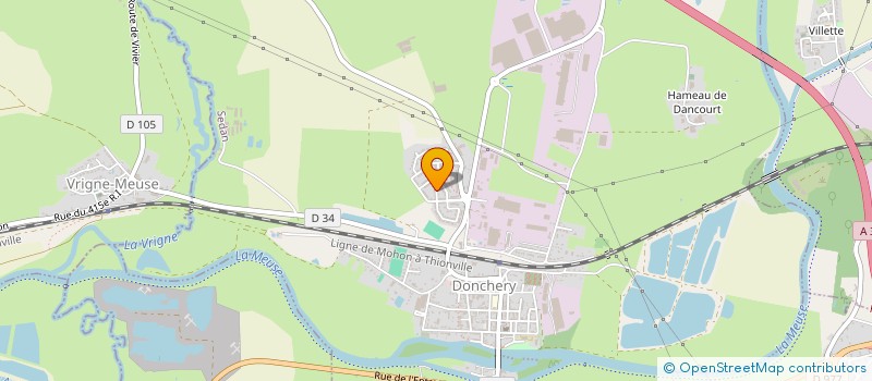 localisation de l'entreprise MONSIEUR QUENTIN BOURGUIGNON  DONCHERY