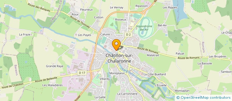 localisation de l'entreprise MONSIEUR QUENTIN BOUVET à CHATILLON-SUR-CHALARONNE