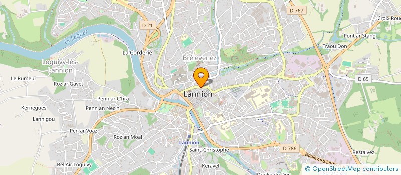 localisation de l'entreprise MONSIEUR QUENTIN BREANT  LANNION
