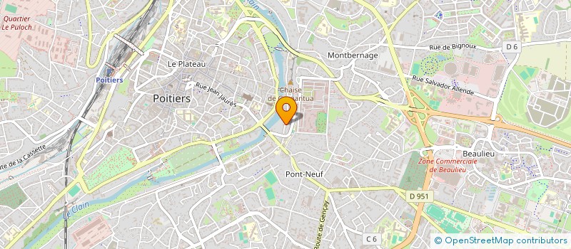 localisation de l'entreprise MONSIEUR QUENTIN BREUGNON  POITIERS