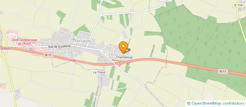 localisation de l'entreprise MONSIEUR QUENTIN BRIAND  FERRIERES