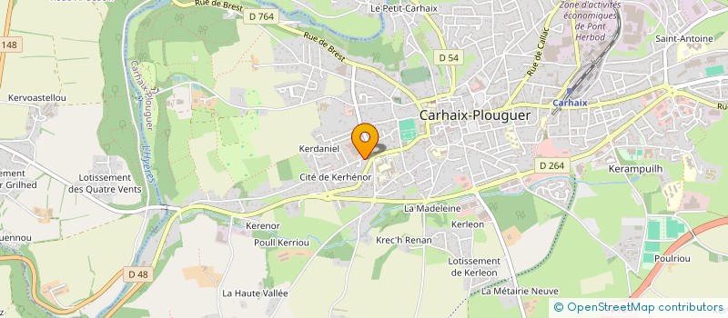 localisation de l'entreprise MONSIEUR QUENTIN BRICET  CARHAIX-PLOUGUER