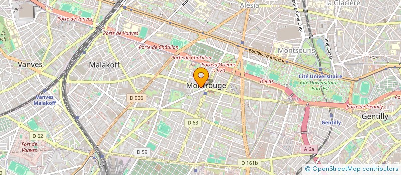 localisation de l'entreprise MONSIEUR QUENTIN BRIERE  MONTROUGE