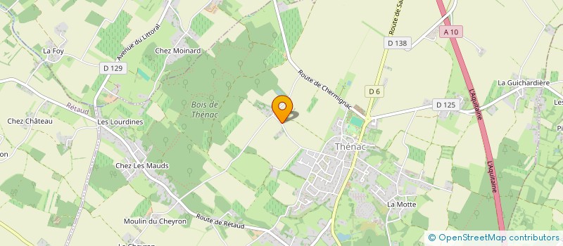 localisation de l'entreprise MONSIEUR QUENTIN BROCHARD  THENAC