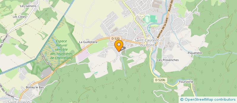 localisation de l'entreprise MONSIEUR QUENTIN BRON  SAINT-LAURENT-DU-PONT