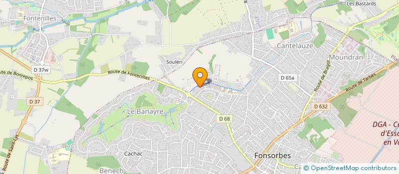 localisation de l'entreprise MONSIEUR QUENTIN BRUANT  FONSORBES