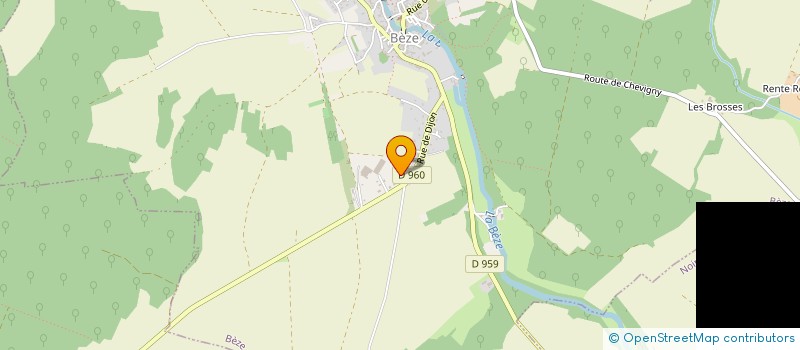 localisation de l'entreprise MONSIEUR QUENTIN BRUNET  BEZE