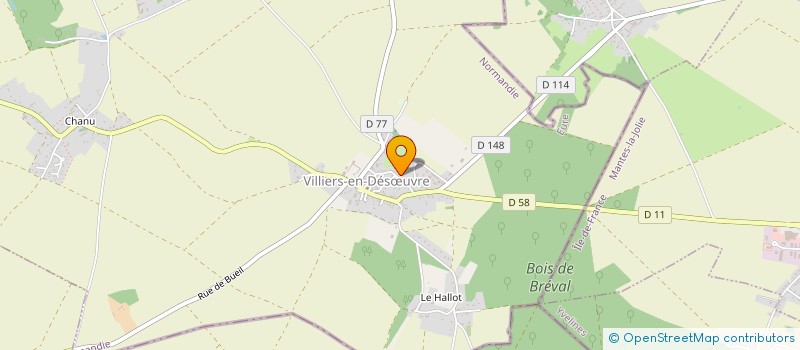 localisation de l'entreprise MONSIEUR QUENTIN BRUTUS  VILLIERS-EN-DESUVRE