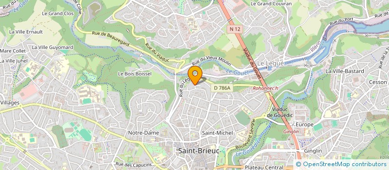 localisation de l'entreprise MONSIEUR QUENTIN BUGEL à SAINT-BRIEUC