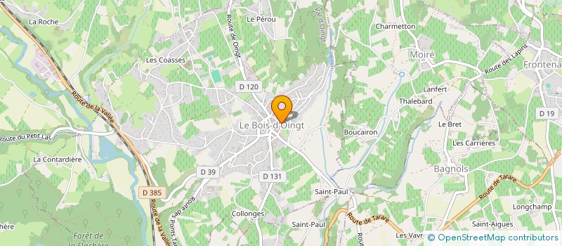 localisation de l'entreprise MONSIEUR QUENTIN BUISSON  VAL D'OINGT