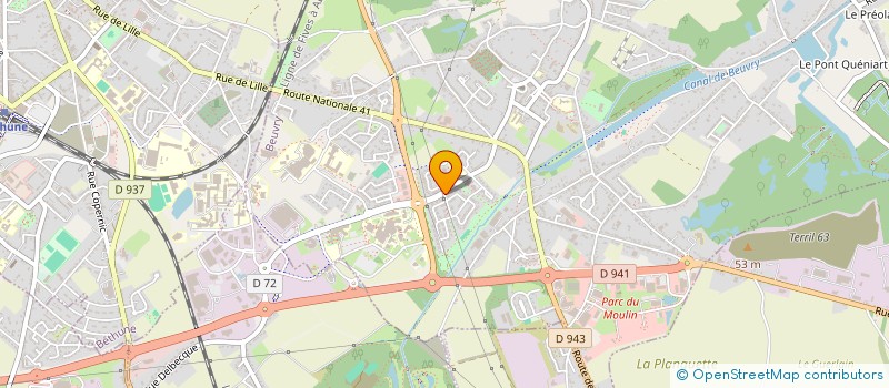 localisation de l'entreprise MONSIEUR QUENTIN BURY  BEUVRY