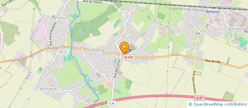 localisation de l'entreprise MONSIEUR QUENTIN CANDELIER  CHERENG