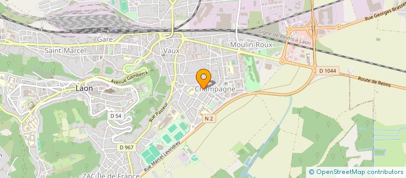 localisation de l'entreprise MONSIEUR QUENTIN CARON à LAON