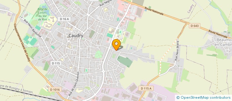 localisation de l'entreprise MONSIEUR QUENTIN CARPENTIER  CAUDRY