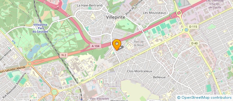 localisation de l'entreprise MONSIEUR QUENTIN CARRARINI à VILLEPINTE