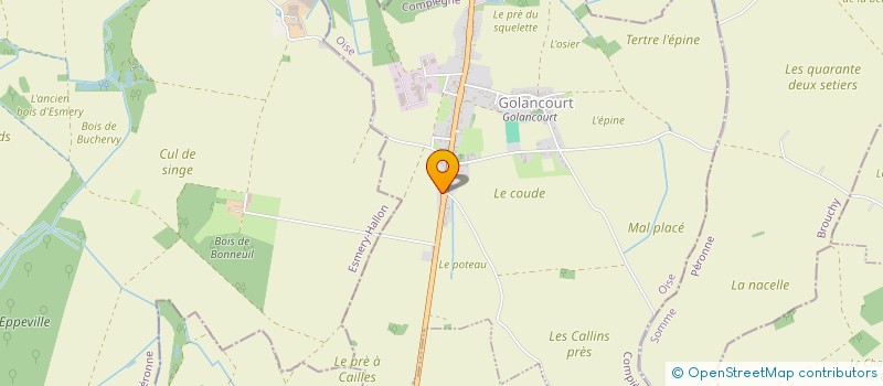 localisation de l'entreprise MONSIEUR QUENTIN CARRE  GOLANCOURT