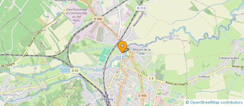 localisation de l'entreprise MONSIEUR QUENTIN CARRE  CHAGNY