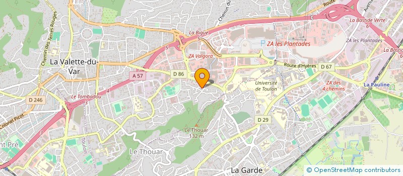 localisation de l'entreprise MONSIEUR QUENTIN CARRILLO à LA VALETTE-DU-VAR