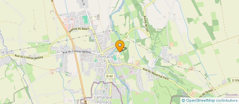 localisation de l'entreprise MONSIEUR QUENTIN CASSOU LALANNE  PONTACQ