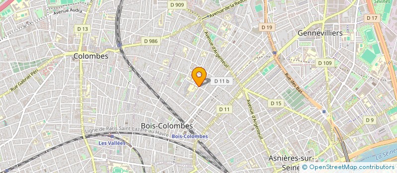 localisation de l'entreprise MONSIEUR QUENTIN CATHERINE à BOIS-COLOMBES