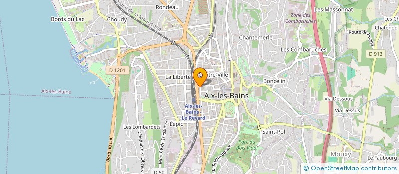 localisation de l'entreprise MONSIEUR QUENTIN CATUOGNO  AIX-LES-BAINS