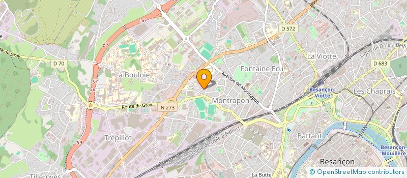 localisation de l'entreprise MONSIEUR QUENTIN CHANAL à BESANCON