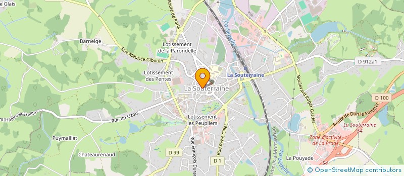 localisation de l'entreprise MONSIEUR QUENTIN CHANSAULME à LA SOUTERRAINE
