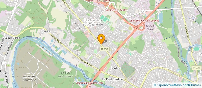 localisation de l'entreprise MONSIEUR QUENTIN CHANTERAUD  SAINT-YRIEIX-SUR-CHARENTE