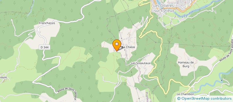 localisation de l'entreprise MONSIEUR QUENTIN CHAREL  LES OLLIERES-SUR-EYRIEUX