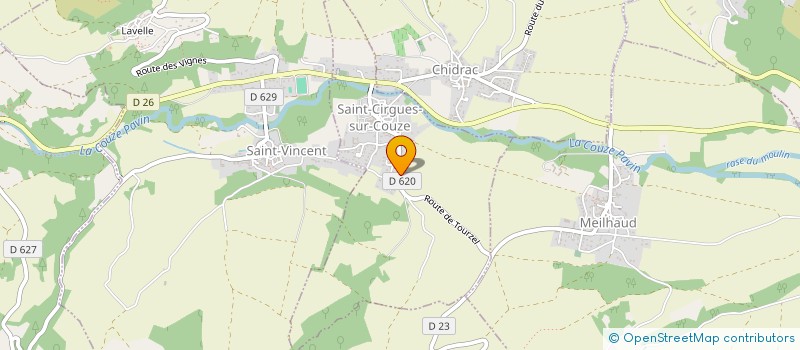 localisation de l'entreprise MONSIEUR QUENTIN CHARLES  SAINT-CIRGUES-SUR-COUZE