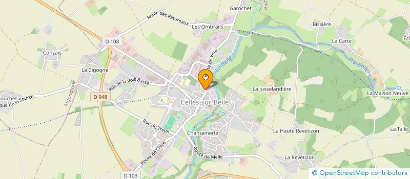 localisation de l'entreprise MONSIEUR QUENTIN CHARRIER  CELLES-SUR-BELLE