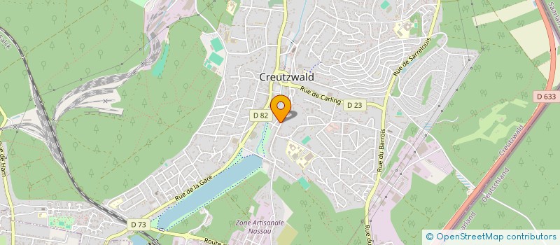 localisation de l'entreprise MONSIEUR QUENTIN CHATEAU  CREUTZWALD