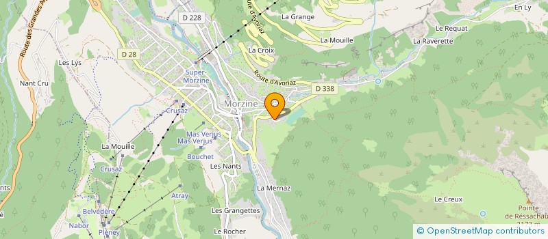 localisation de l'entreprise MONSIEUR QUENTIN CHAUPLANNAZ  MORZINE