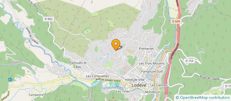 localisation de l'entreprise MONSIEUR QUENTIN CHORGNON  LODEVE