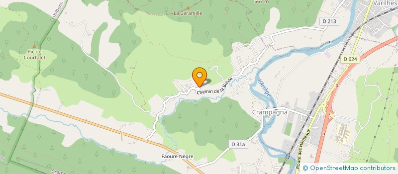 localisation de l'entreprise MONSIEUR QUENTIN CHORT à CRAMPAGNA