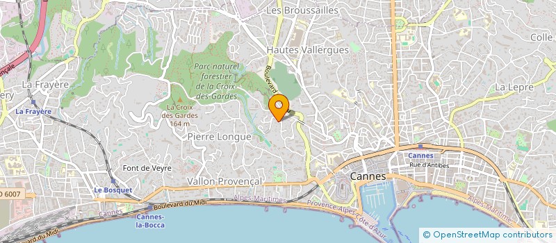 localisation de l'entreprise MONSIEUR QUENTIN CNUDDE à CANNES