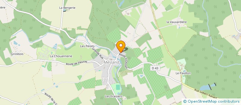 localisation de l'entreprise MONSIEUR QUENTIN COCTEAUX  MESLAND