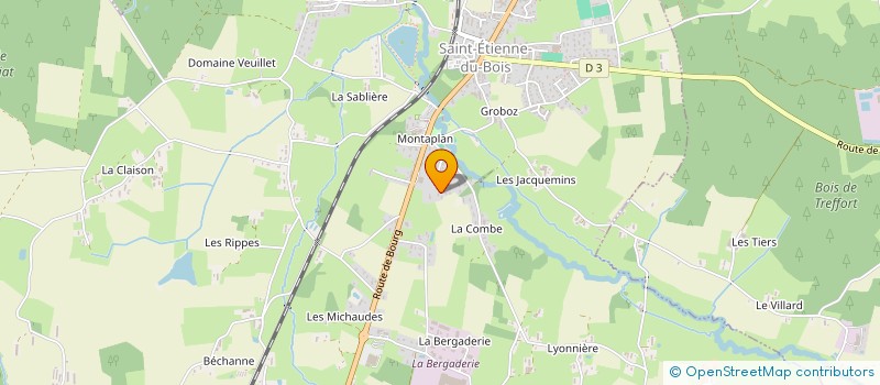 localisation de l'entreprise MONSIEUR QUENTIN COLLET  SAINT-ETIENNE-DU-BOIS