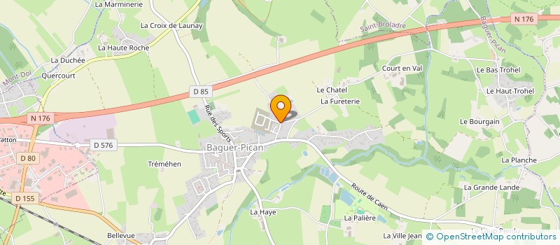 localisation de l'entreprise MONSIEUR QUENTIN COLLIN  BAGUER-PICAN