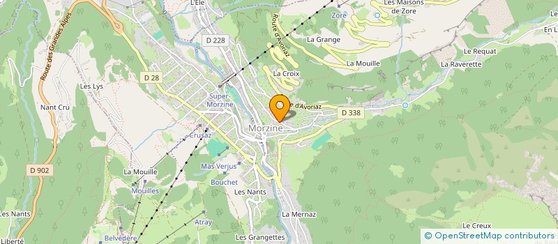 localisation de l'entreprise MONSIEUR QUENTIN COLOMBAT  MORZINE