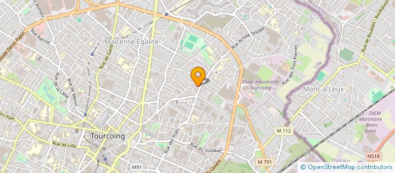 localisation de l'entreprise MONSIEUR QUENTIN COORENAERT  TOURCOING