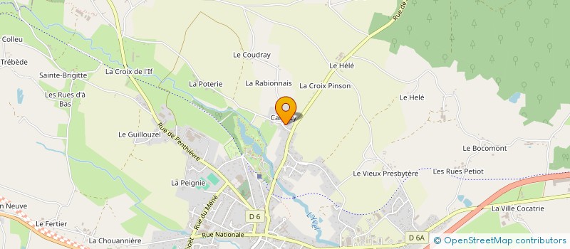 localisation de l'entreprise MONSIEUR QUENTIN CORBEL  MERDRIGNAC