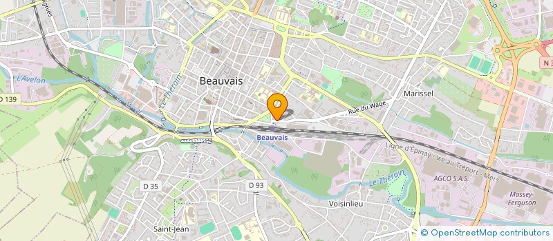 localisation de l'entreprise MONSIEUR QUENTIN COSSU  BEAUVAIS