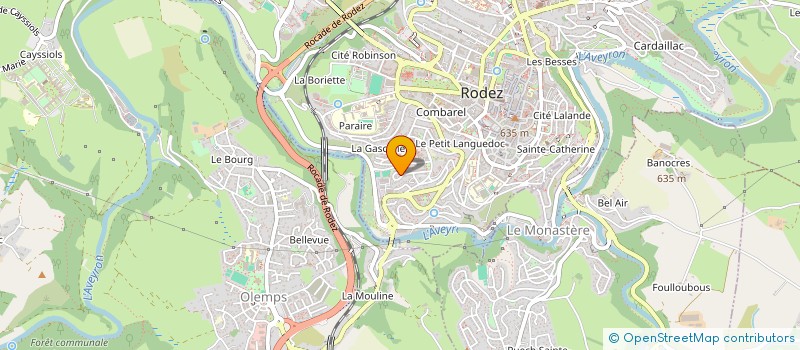 localisation de l'entreprise MONSIEUR QUENTIN COSTES  RODEZ