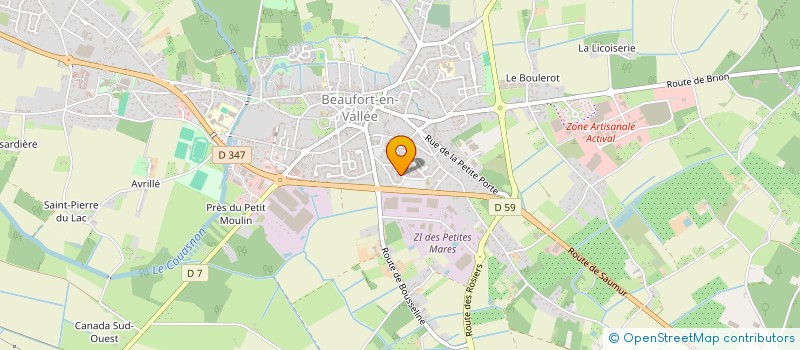 localisation de l'entreprise MONSIEUR QUENTIN COUET  BEAUFORT-EN-ANJOU