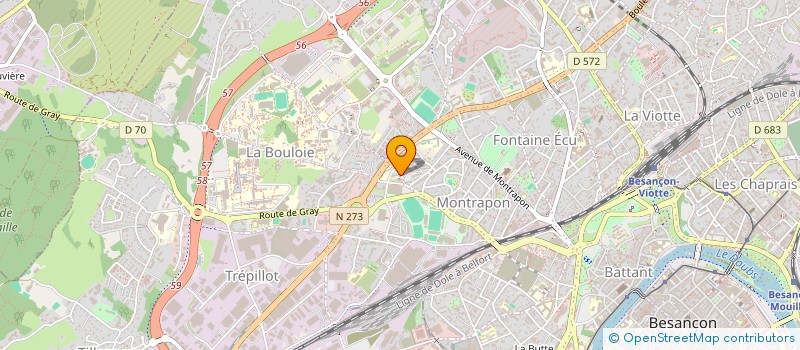localisation de l'entreprise MONSIEUR QUENTIN COUSSIRAT à BESANCON