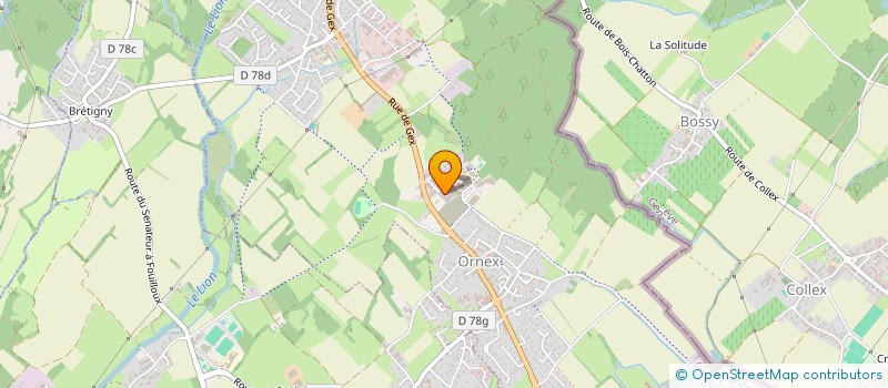 localisation de l'entreprise MONSIEUR QUENTIN CROCHET  ORNEX